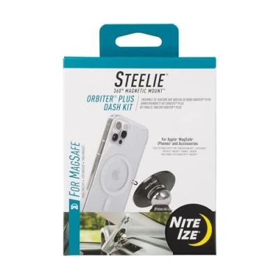 Abbildung von Nite Ize Steelie Orbiter Plus Dash Kit, kompatibel mit MagSafe Autohalterung für iPhone 12, 13, Pro Max, Mini