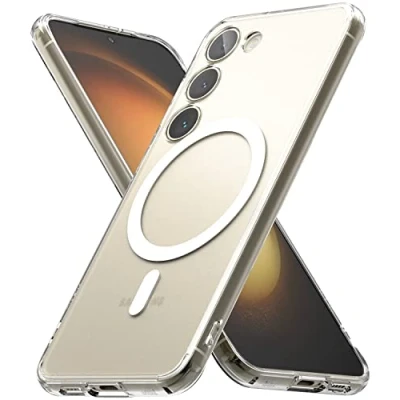 Abbildung von Ringke Fusion Magnetic Kompatibel mit Samsung Galaxy S23 5G (2023) Hülle Magnetisches Kabelloses Laden, Anti Fingerprint Cover Satin Texture Case Matte Clear