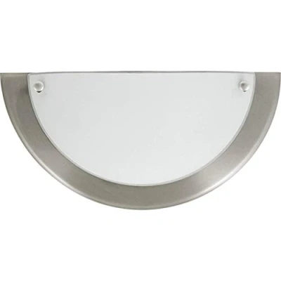 Abbildung von Rabalux 5181 Wandleuchte Ufo aus Metall Glas satinfarben chrom/ weiß Ø31cm