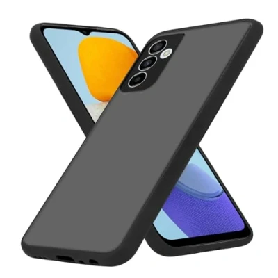 Abbildung von Cadorabo Hülle kompatibel mit Samsung Galaxy M23 5G Schutzhülle TPU Silikon Case Hybrid Matt Design Anti Rutsch Slim Kratzfest Weiche Gummi Rundumschutz für in Transparent