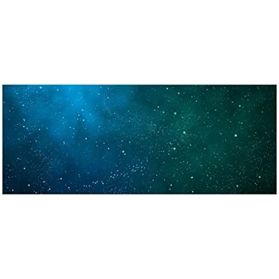 Abbildung von Wallario selbstklebendes Poster Sternenhimmel Milchstraße und Sterne bei Nacht, Aufkleber in Premiumqualität, Klebefolie Größe: 50 x 125 cm