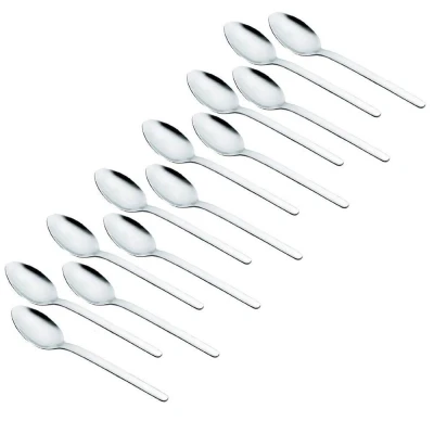 Abbildung von Esmeyer 250 092 Kaffeelöffel Bettina aus Edelstahl 18/10 poliert 12 Stück ,, Silberfarben, 16 x 5 3 cm