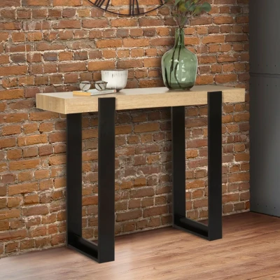 Abbildung von IDMarket Konsole Phoenix Holz und Schwarz
