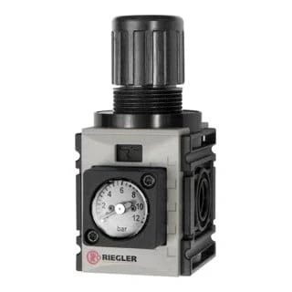 Abbildung von RIEGLER 142405 FUM 7204 KM Druckregler, d. DV »FUTURA mini«, Kompaktmano, G 1/4, 0,1 4 bar, 1Stk