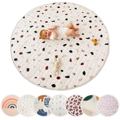 Abbildung von Krabbeldecke für Baby 1,5m, Krabbelmatte, Spielmatte mit Rutschfester Unterseite, Hakuna Matte