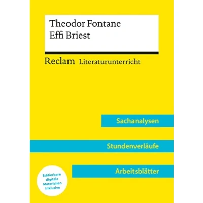 Abbildung von Theodor Fontane: Effi Briest (Lehrerband) Mit Downloadpaket (Unterrichtsmaterialien): Reclam Literaturunterricht: Sachanalysen, Stundenverläufe, Arbeitsblätter