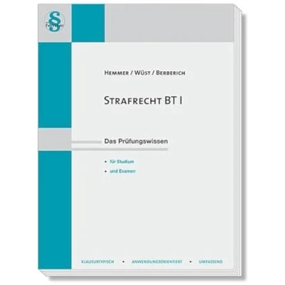 Abbildung von 14600 Skript Strafrecht BT I: Das Prüfungswissen für Studium und Examen (Skripten Strafrecht)