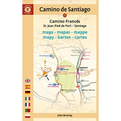 Abbildung von Camino De Santiago Maps Francés: St. Jean Pied Port Compostela