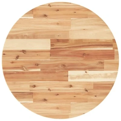 Abbildung von vidaXL Tischplatte, Holzplatte Rund, Massivholzplatte für Esstisch Bartisch Beistelltisch, Ersatztischplatte, Ø60x4cm Massivholz Akazie