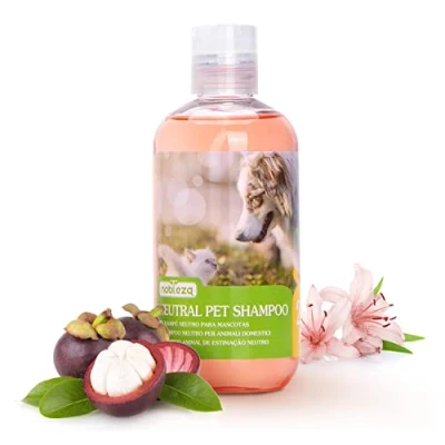 Abbildung von Nobleza Hundeshampoo gegen Juckreiz Milben Pilz, Sensitive Shampoo Katze, Anti Bakteriell, Lindert Hautreizungen, auch für Welpen und Kätzchen 250ml (Rot)