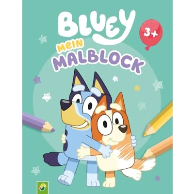 Abbildung von Bluey Mein Malblock: Lustiger Ausmalspaß für kleine Fans ab 3 Jahren der beliebten TV Serie
