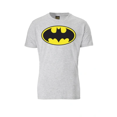 Abbildung von Logoshirt Batman LOGO Tshirt print, Damen, Größe: Large, Grau meliert