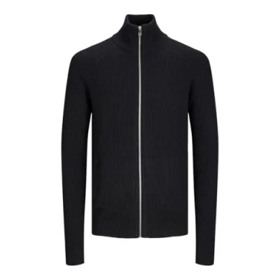 Abbildung von Jack &amp; Jones Jjpannel ZIP Cardigan Strickjacke, Herren, Größe: 3XL, Black
