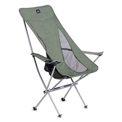 Abbildung von Naturehike Stuhl Campingstuhl Ultraleicht Klappstuhl Kleines Packt Leicht zu Tragen Zum Angeln Picknick Outdoor Wandern (Grün L Upgrade)