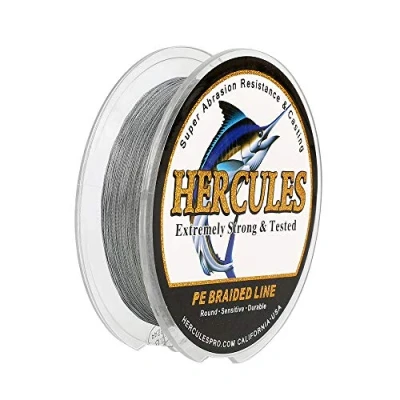 Abbildung von Hercules Super Cast 100m 2000m 109 2196 Yards Geflochtene Angelschnur 6lb 100lb Test für Salzwasser Süßwasser PE Geflecht Fischdraht Superline 4 Stränge