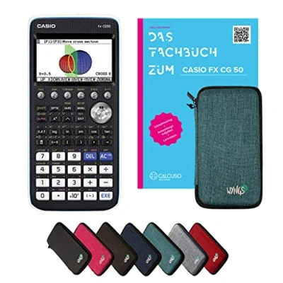 Abbildung von CALCUSO Standardpaket Türkis mit Taschenrechner Casio FX CG 50
