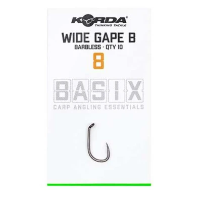 Abbildung von Korda Basix Wide Gape Barbless size 8 Karpfenhaken