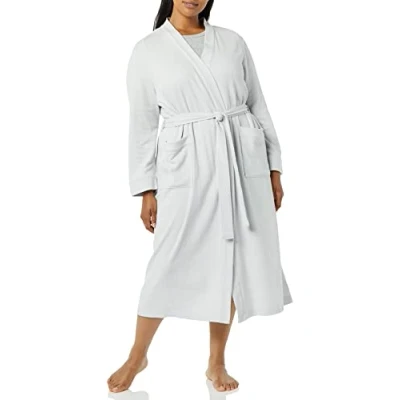 Abbildung von Amazon Essentials Damen Leichter Waffel Bademantel, Lang (Erhältlich In Übergröße), Hellgrau, XL