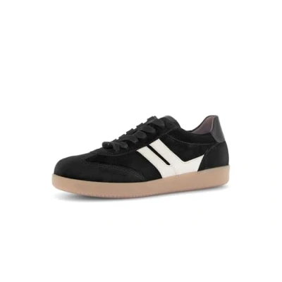 Abbildung von Gabor Damen Low Top Sneaker, Frauen Halbschuhe,Best Fitting,schnürer,straßenschuhe,Strassenschuhe,Sportschuhe,schw/Panna(So.natu,38 EU / 5 UK