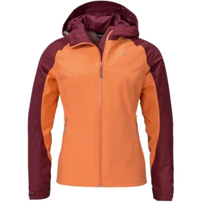 Abbildung von Schöffel Wamberg L Regenjacke / wasserabweisende Jacke, Damen, Größe: 44, Rot