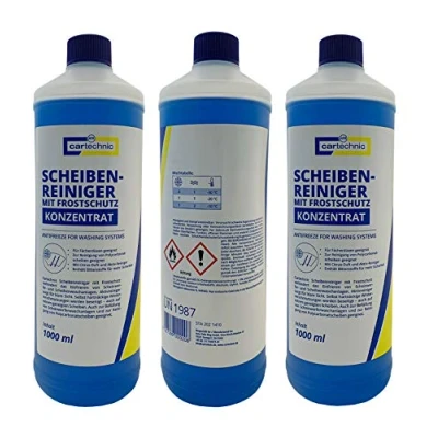 Abbildung von 3x 1Liter cartechnic Scheibenreiniger mit Frostschutz Konzentrat, Auto Scheibenfrostschutz, Frostschutzmittel auch für Scheibenwaschanlage