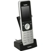 Abbildung von Yealink W56H IP DECT Mobilteil Handset Telefon mit Farbdisplay (2,4 Zoll TFT Farbbildschirm), Basisstationmit Ethernet Port, Silber/Schwarz