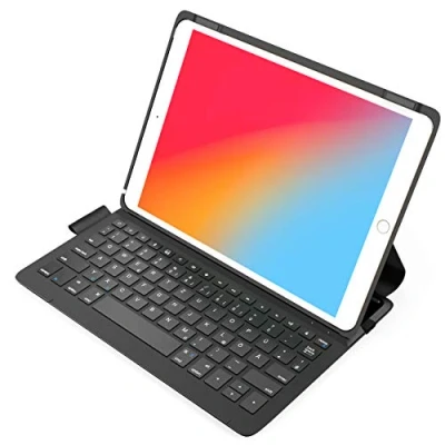 Abbildung von Inateck Ultraleichte Tastatur Hülle für 10,2 Zoll iPad 9/8/7 Gen