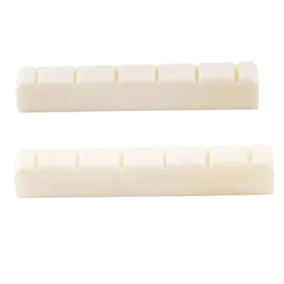 Abbildung von Musiclily Gekerbt Nut Knochensattel für 6 saitige Klassikgitarre,DJ 03 52x6x9/8,5mm(2 Stück)