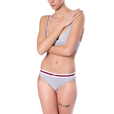 Abbildung von Tommy Hilfiger Bikini Slip, Damen, Größe: Small, Mid grey heather