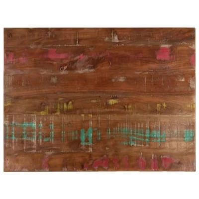 Abbildung von vidaXL Tischplatte, Holzplatte Rechteckig, Massivholzplatte für Tisch Esstisch Couchtisch, Ersatztischplatte, 90x70x2,5cm Altholz Massiv