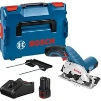 Abbildung von BOSCH Akku Handkreissäge Kreissäge GKS 12V 26, mit 2 x 3.0 Ah Li Ion Akku, L BOXX