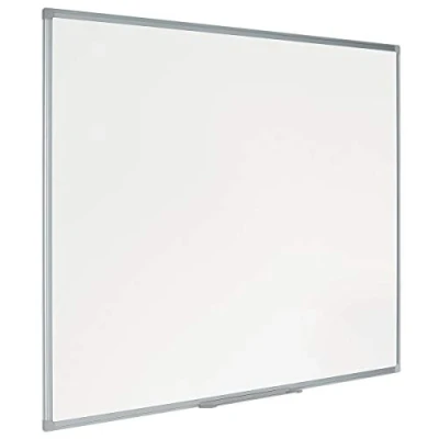 Abbildung von Bi Office Earth Umweltfreundliches Whiteboard, mit Aluminiumrahmen und Stifteablage, Magnettafel, Emaillierte Premiumoberfläche, 60 x 45 cm