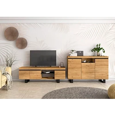 Abbildung von Skraut Home Möbel Set mit Sideboard und TV Schrank, 160x40x92cm