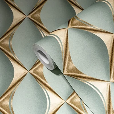 Abbildung von living walls Vliestapete &quot;My Home My Spa&quot;, 3D Optik metallic, Design Tapete Effekt