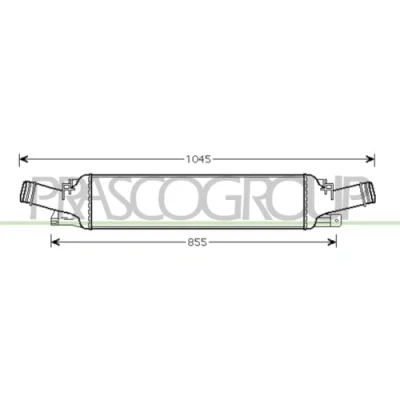 Abbildung von PRASCO AD024N002 Ladeluftkühler AUDI: A4 B8 Avant, A5 Sportback, A7 Sportback
