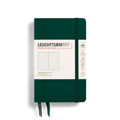 Abbildung von Leuchtturm Notizbuch Pocket A6 Hardcover Forest green Gepunktet