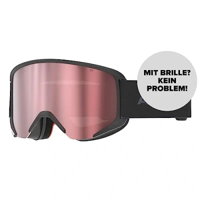 Abbildung von ATOMIC SAVOR für Erwachsene Black Komfortabler Live Fit Rahmen Klare Sicht durch Flash Scheibentechnologie Over The Glasses kompatibel Brillenträger