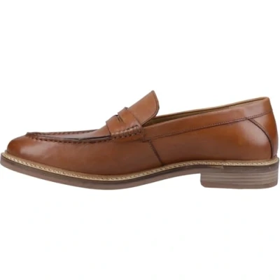 Abbildung von Hush Puppies Benedict Leder Herren Tan Slipper