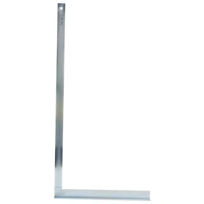 Abbildung von Dönges Profi Schlosserwinkel mit Anschlag, 750 x 380 mm, rostfrei &amp; verzinkt aus Stahl Für genaues Arbeiten im Metallbau, Werkstattbereich 90 Grad Winkel Anschlagwinkel Metall