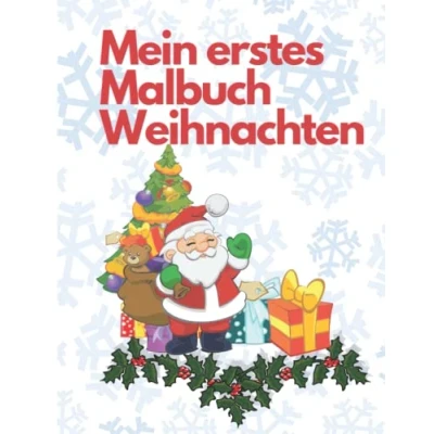 Abbildung von Mein erstes Malbuch Weihnachten: ab 1 Jahr 2 Jahren für Jungen und Mädchen Weihnachtsmalbuch Geschenk Nikolausgeschenk