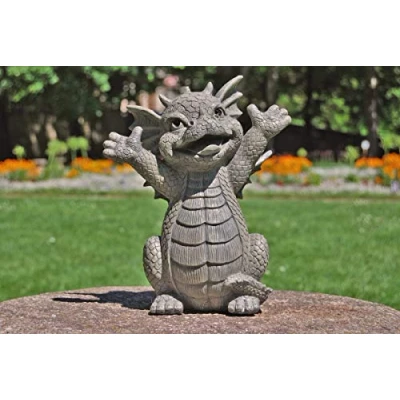 Abbildung von MystiCalls Dekofigur Glücksdrache Gartendrache klein Garten Dekoration Drache Fantasy (1 St), Sammelfigur, Sammlerfigur, Designerfigur, Dekofigur, Dekorationsobjekt