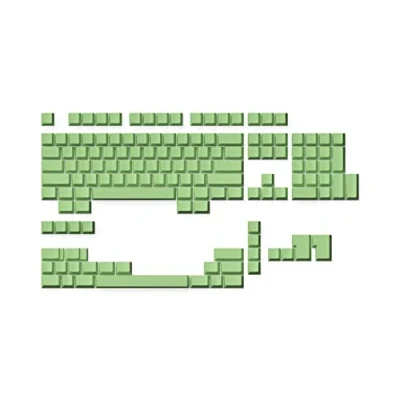 Abbildung von Ranked Leeres Premium Tastenkappen Set 1,4 mm Dickes PBT Cherry Profil für Mechanische Tastatur (Pistazie, 139 Tasten)