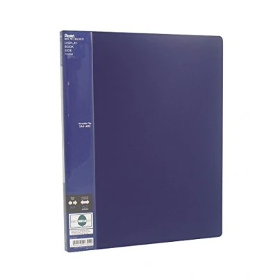 Abbildung von Pentel DCF642C Recycology Präsentationsmappe Side aus 50% recyceltem PP, A3/A4, 20 Taschen, blau