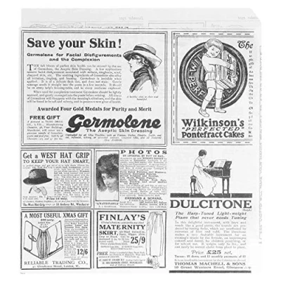 Abbildung von Butterbrotpapier Zeitungsdruck 17x18 cm 500 Stück