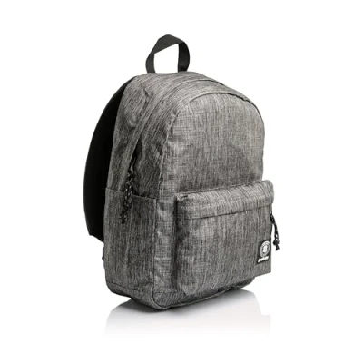 Abbildung von Invicta CARLSON Grey 2 Tone, Rucksack aus nachhaltigem Stoff, Geräumige Schultasche für Teenager, Mädchen und Jungen, Uni, Sport &amp; Freizeit, mit Laptopfach, italienisches Design, grau