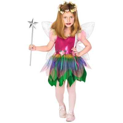 Abbildung von W WIDMANN MILANO Party Fashion Kinderkostüm kleine Regenbogenfee, Kleid, Flügel, Schmetterling, Elfe, Karneval