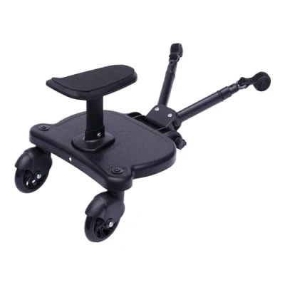 Abbildung von Buggy Board mit Sitz, Kiddy Trittbrett, 360Zweirad Design Kinderwagen Zubehör, für Jeden Erhältlich