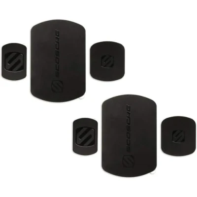 Abbildung von Scosche MRK2PK UB MagicMount Phone Ersatzplatten Kit für magnetische Auto Telefonhalterung mit extra starkem Halt, universell Allen Geräten, schwarz, 2 Stück