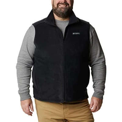 Abbildung von Columbia Herren Steens Mountain Vest Fleece Weste, Schwarz, 2X