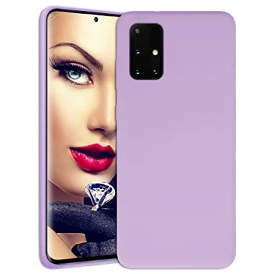 Abbildung von mtb more energy® Soft Silicon Hülle kompatibel mit Motorola Moto E30, E40 (6.5&#039;&#039;) violett Ultra Silk Touch Liquid Silikon Case Handyhülle Cover
